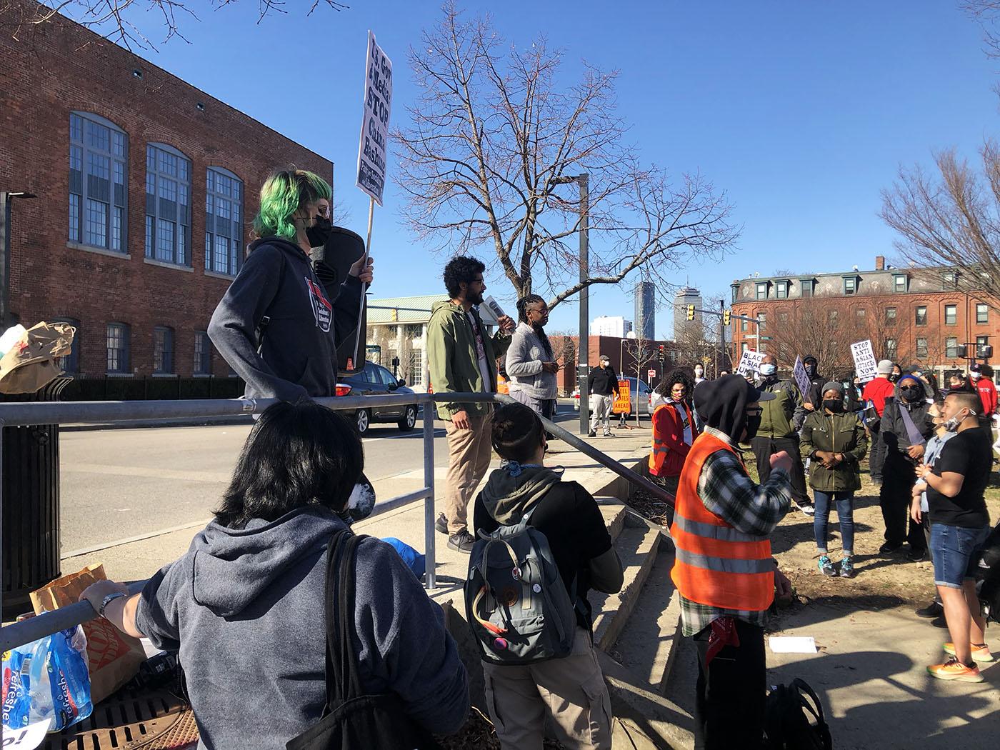 stop asian protest in nubian square