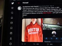 Twitter thread investigating a Boston University student for neo-Nazi beliefs