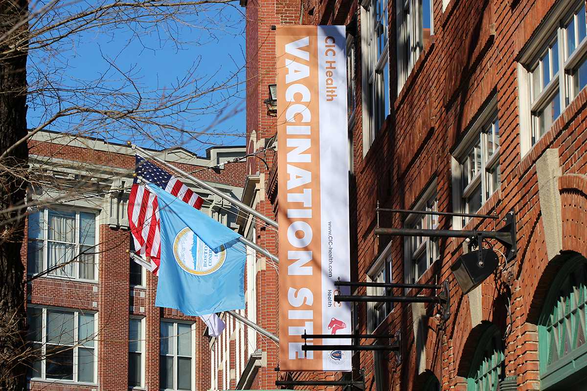 Fenway Park vaccination site