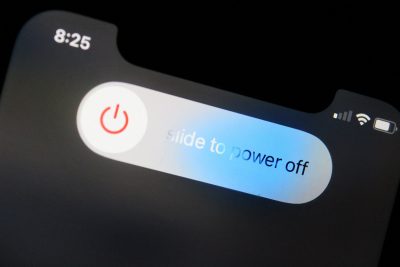 slide to power off button on iphone