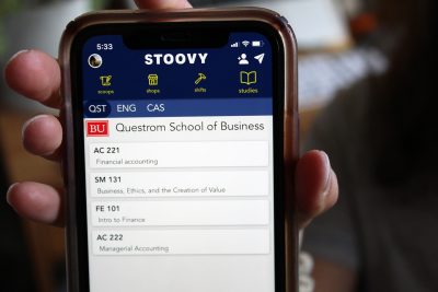 stoovy app on an iphone