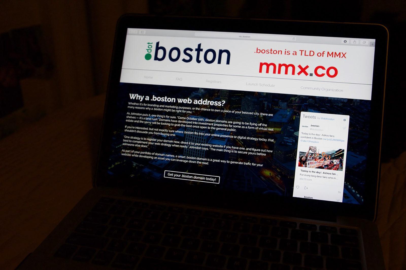 Boston domain names become available for purchase. PHOTO BY SYDNEY MAES/ DAILY FREE PRESS STAFF