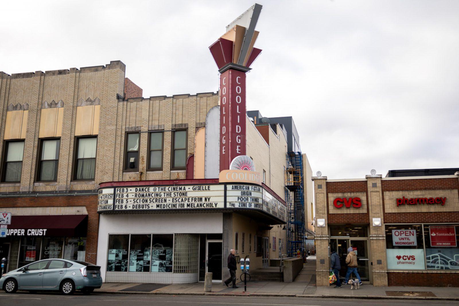 The Coolidge Corner Theatre. The neighborhood movie theater is now screening films with open captions during select showings on Tuesdays and Thursdays. MATTHEW EADIE/DFP PHOTOGRAPHER