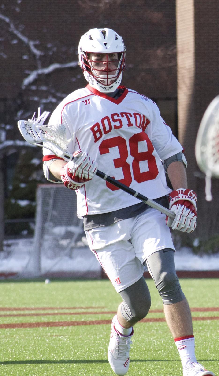 Junior Jack Beall, a defensive midfielder, as one goal and one assist on the year. PHOTO BY ELLEN CLOUSE/DFP FILE PHOTO