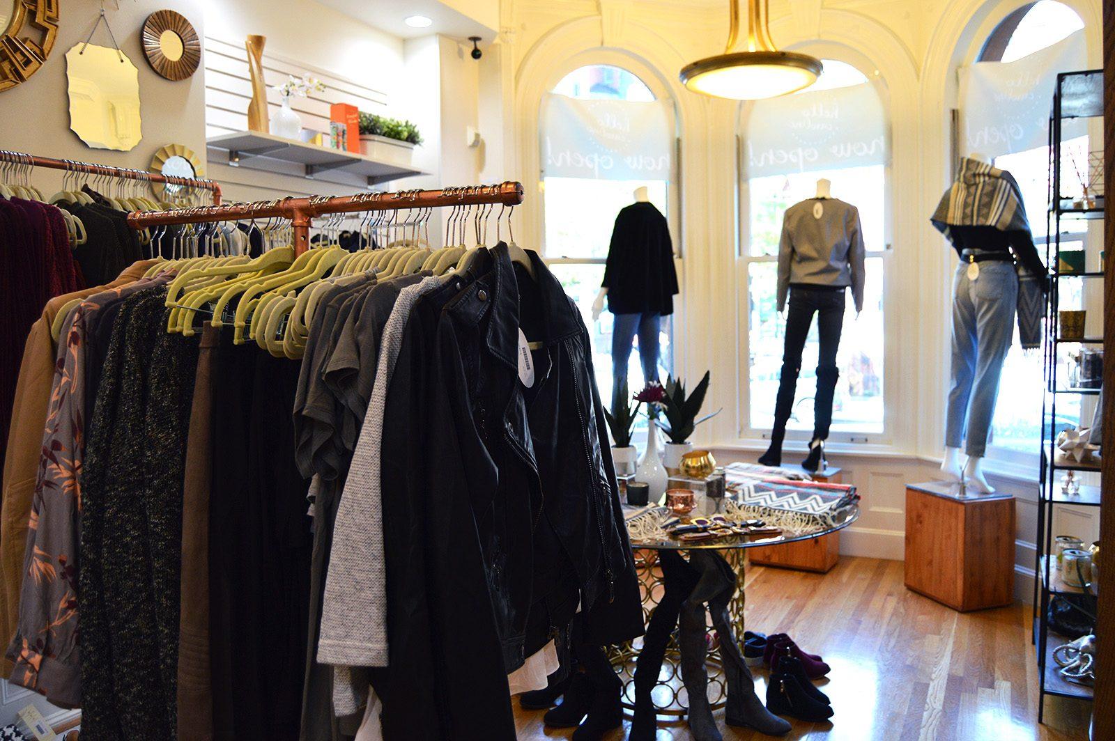 Entrepreneur Hilary Marino opened her second Hello Caroline storefront on Newbury Street in August. PHOTO BY ERIN BILLINGS/ DAILY FREE PRESS STAFF 