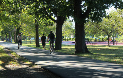 The Emerald Network Project, announced Saturday, plans to make a continuous pedestrian path from the Mystic River to the Neponset River. PHOTO ILLUSTRATION BY MAE DAVIS/DAILY FREE PRESS STAFF