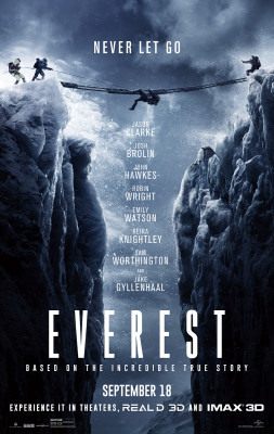 The promotional poster for Universal Pictures' “Everest,” released on Sept. 18. PHOTO COURTESY UNIVERSAL PICTURES