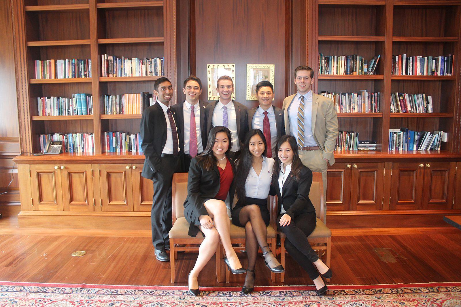 Alpha Kappa Psi's Eye2Eye conference, "Reaching New Heights: Gender Equality Transforming Today’s Corporate Ladder,” addresses achieving gender equality in the business world at Questrom School of Business Saturday. PHOTO COURTESY NICHOLAS MADSON