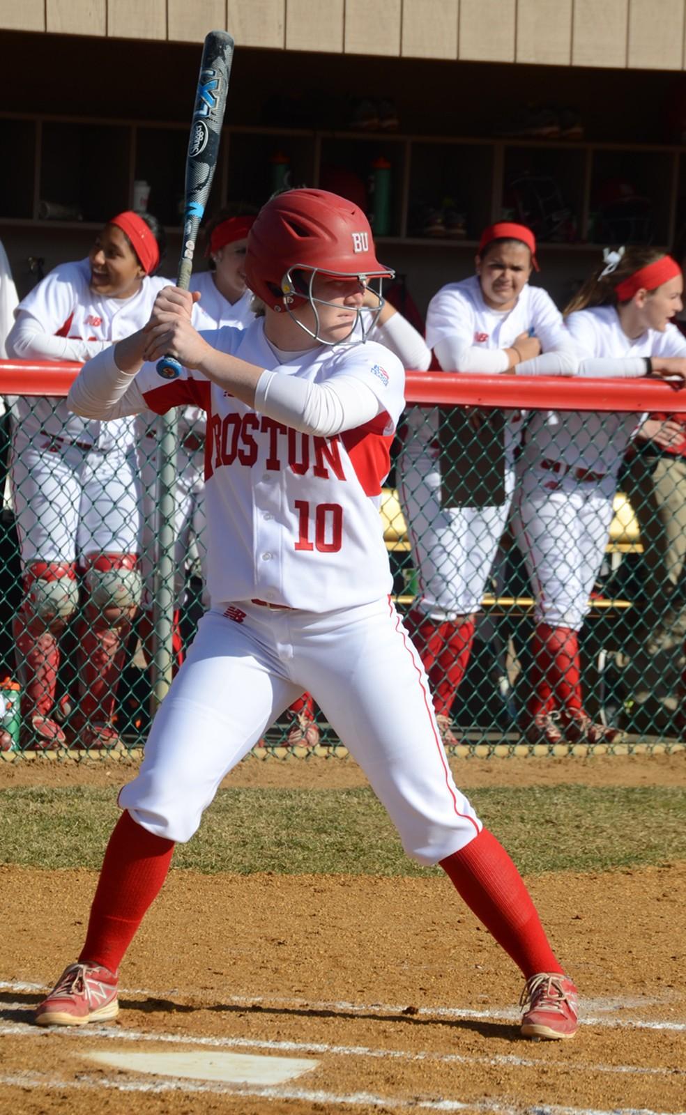 Junior outfielder Moriah Connolly tied a personal best on Wednesday, going 4-4 while scoring two runs. PHOTO BY FALON MORAN/DFP FILE PHOTO