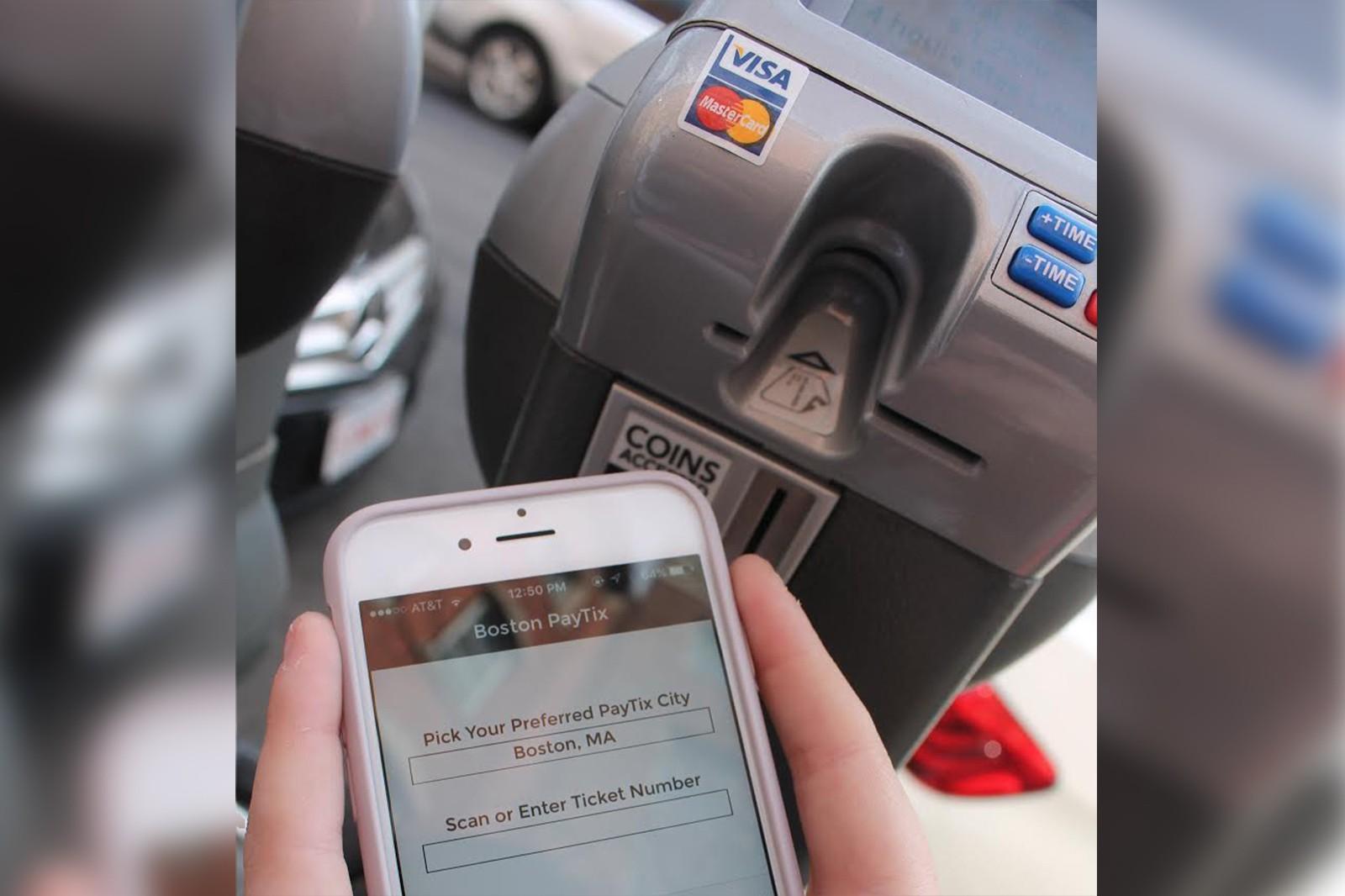 Boston PayTix, a new app that allows violators to pay parking tickets with a smartphone, was announced Thursday by Boston Mayor Martin Walsh. ILLUSTRATION BY MADISON GOLDMAN/DAILY FREE PRESS STAFF