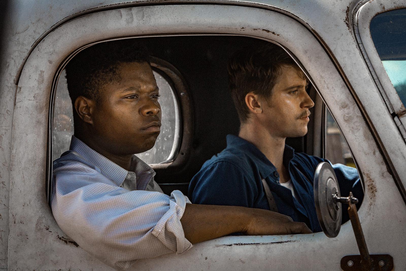 Jason Mitchell and Garrett Hedlund star in new Netflix drama “Mudbound.” PHOTO COURTESY STEVE DIETL/ NETFLIX