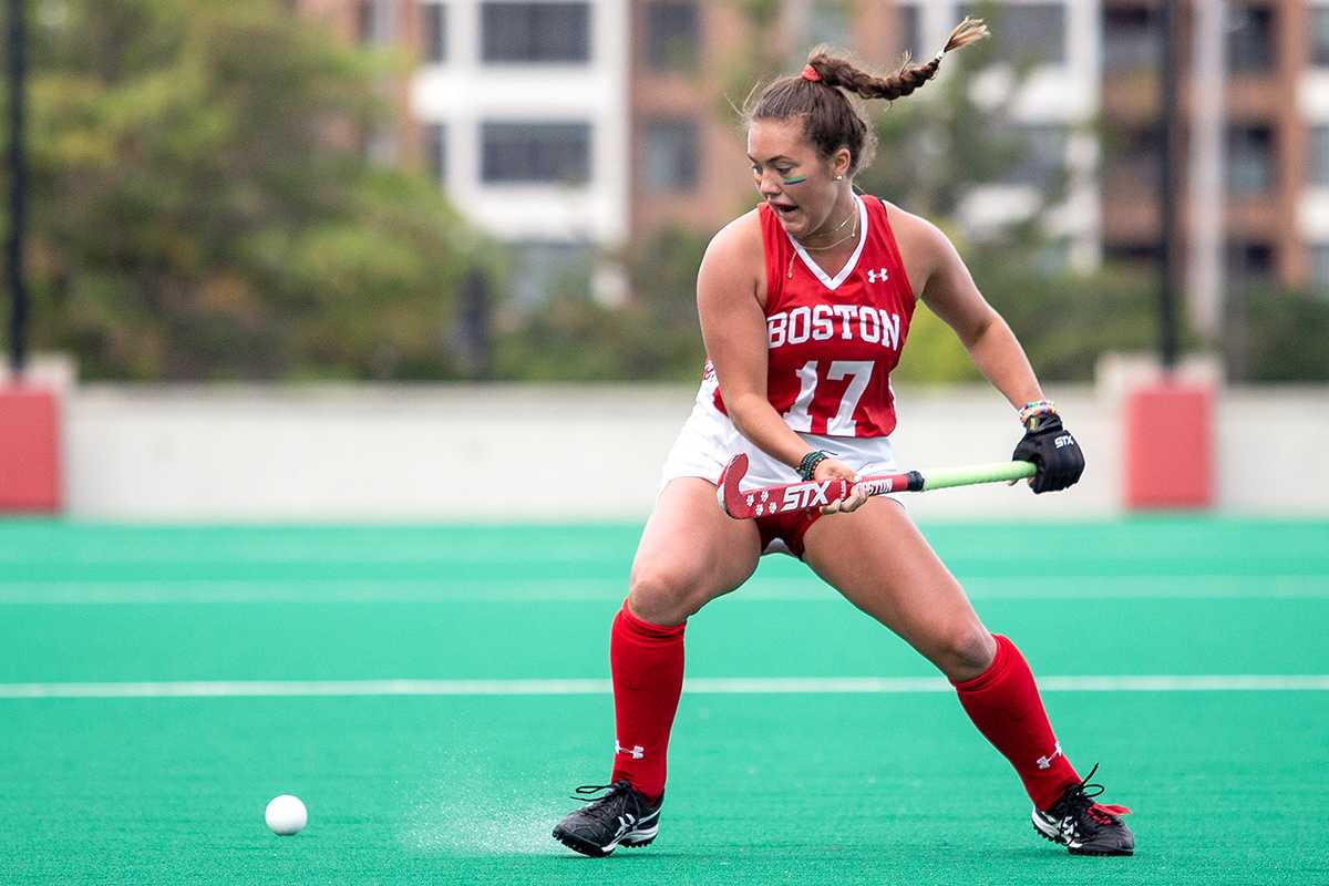 boston university field hockey midfielder maggie new