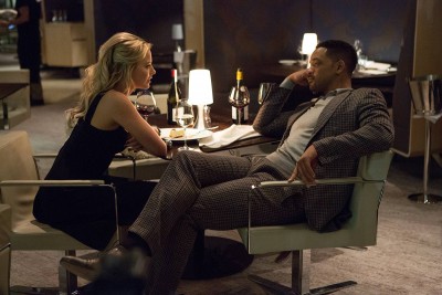 Will Smith (right) and Margot Robbie star as Nicky and Jess in “Focus,” released Friday. PHOTO FROM WARNER BROS. PICTURES