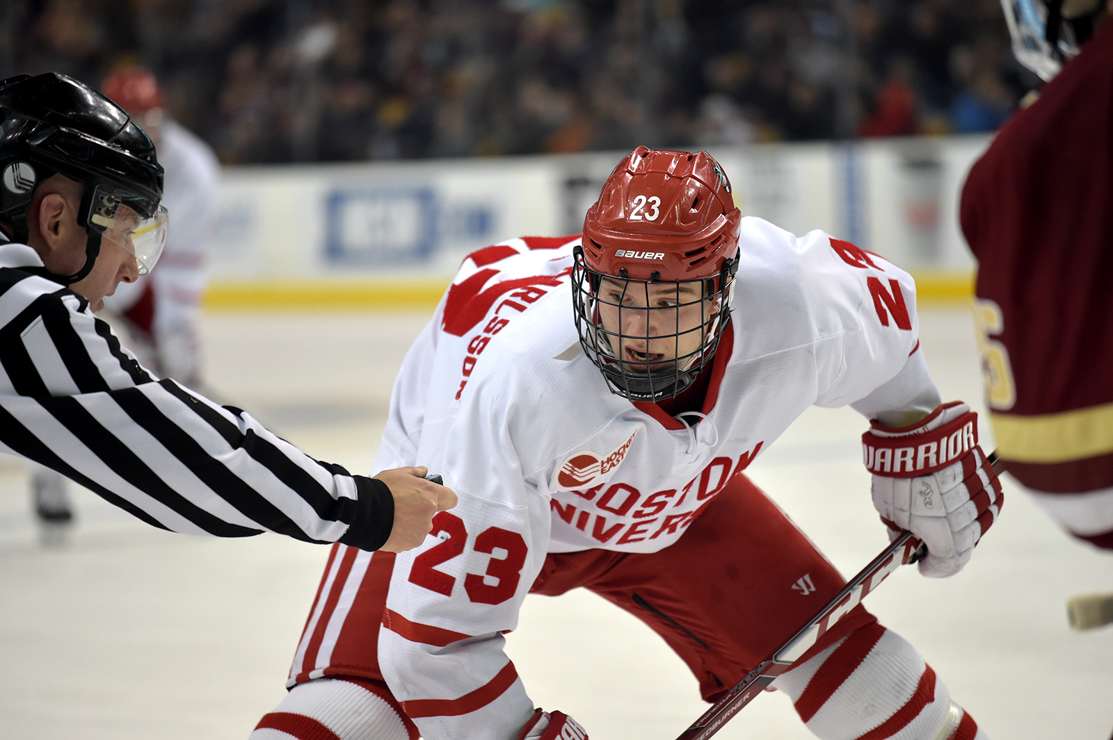 Sophomore forward Jakob Forsbacka Karlsson led all freshmen with 30 points last year. PHOTO BY MADDIE MALHOTRA/DAILY FREE PRESS STAFF