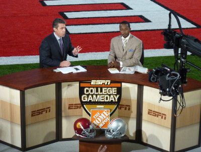ESPN's College GameDay is a big draw for football fans every Saturday. PHOTO COURTESY WIKIMEDIA COMMONS 