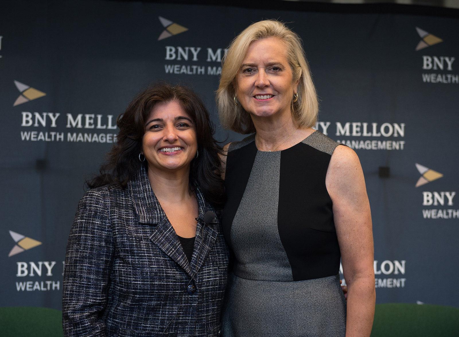BNY Mellon Wealth Management hosts Girls Who Invest founder and Chair Seema Hingorani speaks about asset management at the BNY Mellon Wealth Management Offices Thursday afternoon. PHOTO COURTESY BNY GAME CHANGERS BOSTON