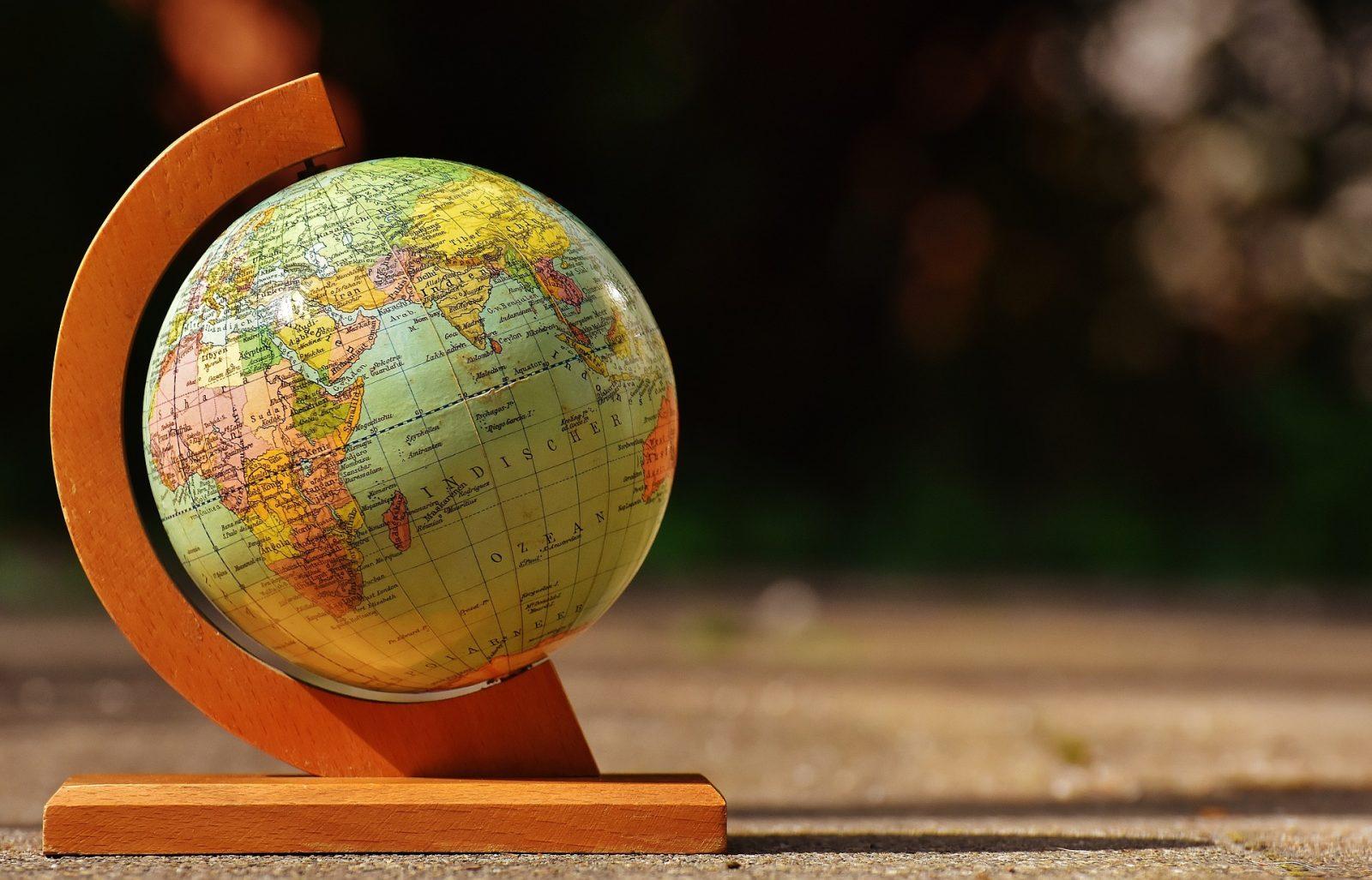 globe placed on the ground