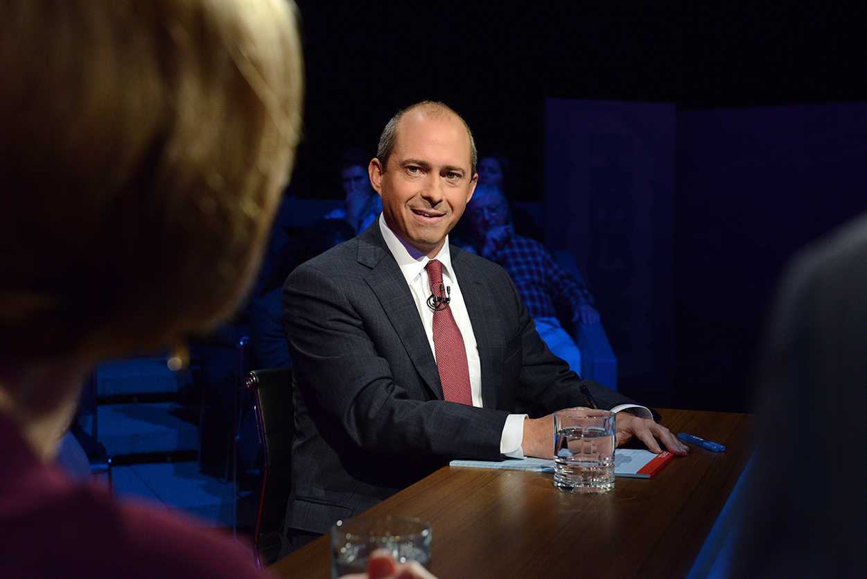 Democratic candidate for Massachusetts governor Jay Gonzalez did not receive the endorsement of the the Environmental League of Massachusetts, a major environmental group. COURTESY OF MEREDITH NIERMAN/ WGBH NEWS