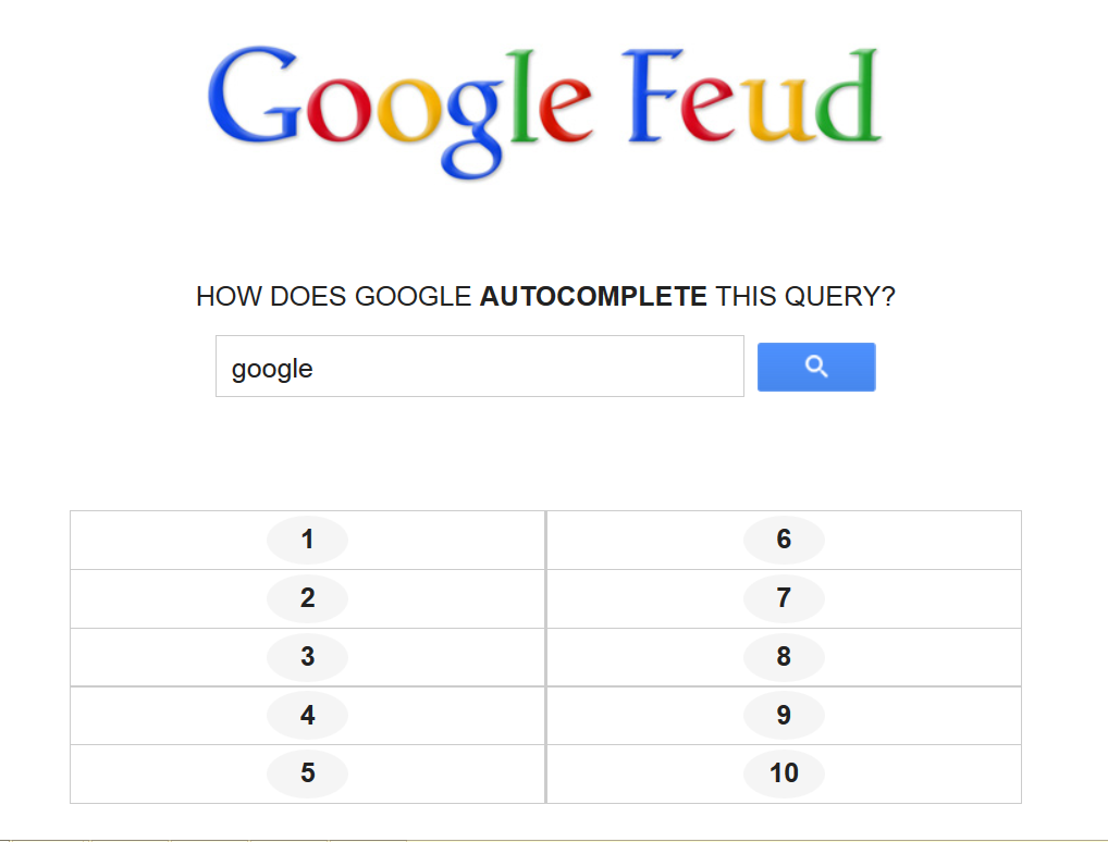 playing google feud but on poki 