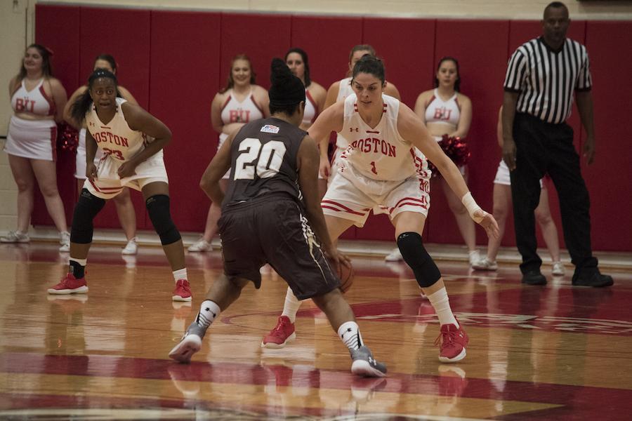 Senior center Sophie Beaudry notched eight points on Senior Day against Army. PHOTO BY CHLOE GRINBERG/ DAILY FREE PRESS STAFF