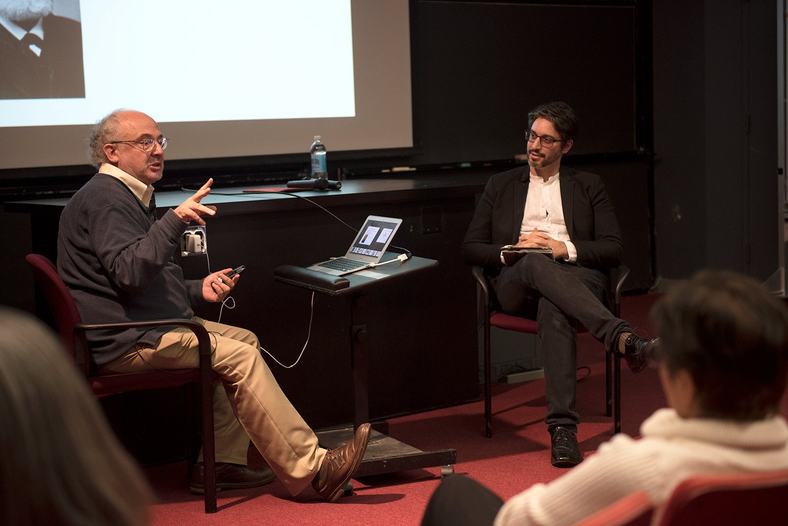 Neuroscientist Vadim Bolshakov speaks about “mechanisms of fear” Oct. 27 at the Harvard Science Center. PHOTO BY MAISIE MANSFIELD-GREENWALD/ DAILY FREE PRESS STAFF