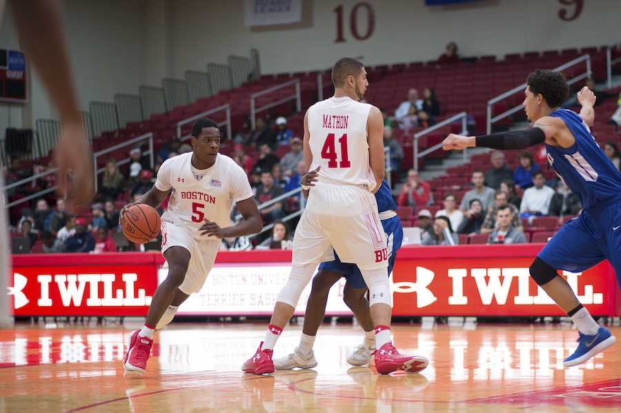 Throughout the 2017-18 season, freshman guard Walter Whyte has developed into an offensive force for men's basketball. PHOTO BY MADDIE MALHOTRA/ DAILY FREE PRESS STAFF