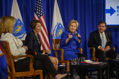 Hillary Clinton released a list Monday, titled “Massachusetts Leadership Council,” that revealed 190 political endorsements within the commonwealth. PHOTO BY MIKE DESOCIO/DFP FILE PHOTO