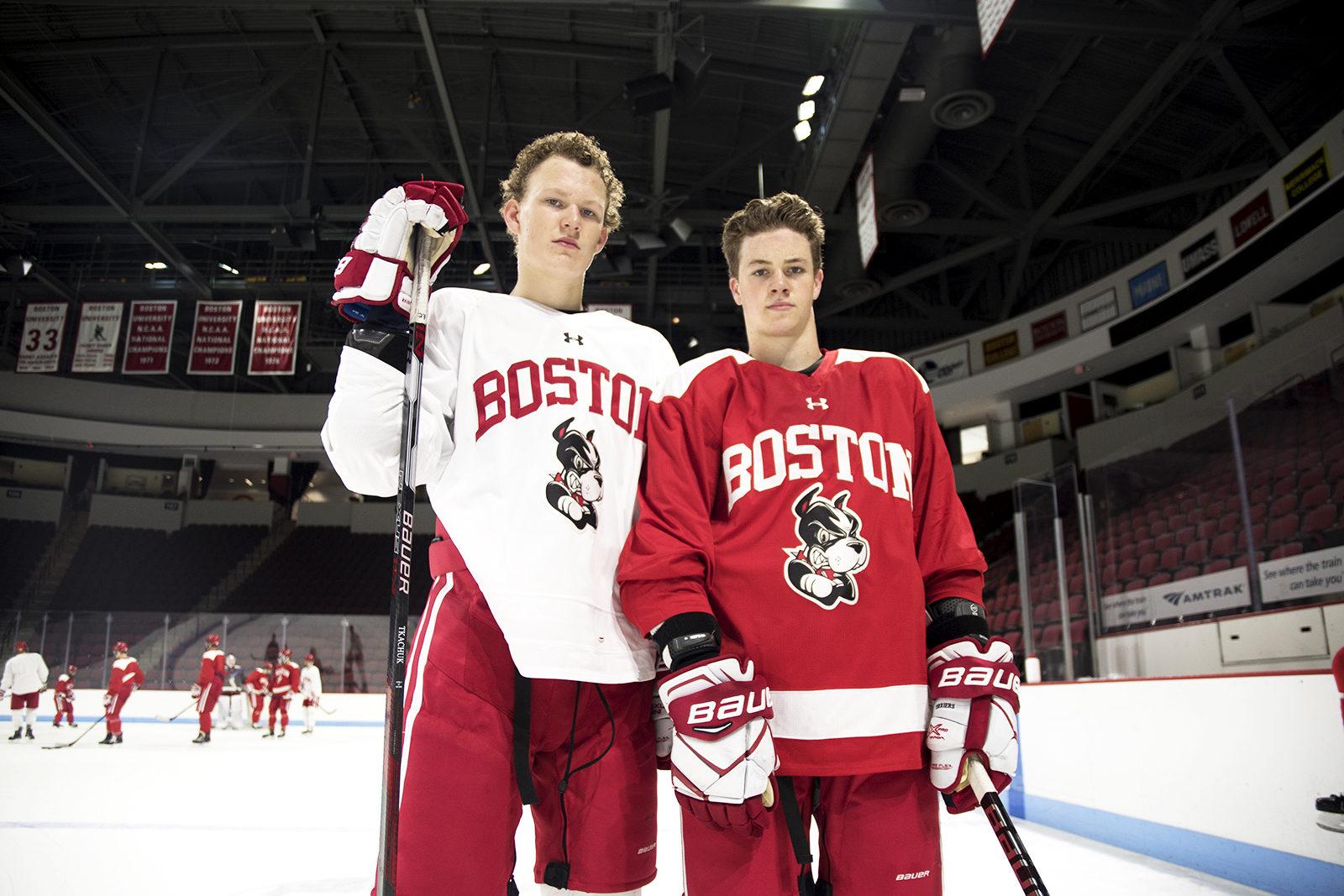 Amonte and Tkachuk look to add to their respective family's legacies. PHOTO BY CHLOE GRINBERG/ DAILY FREE PRESS STAFF