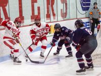 Boston University women's hockey team against the University of Connecticut