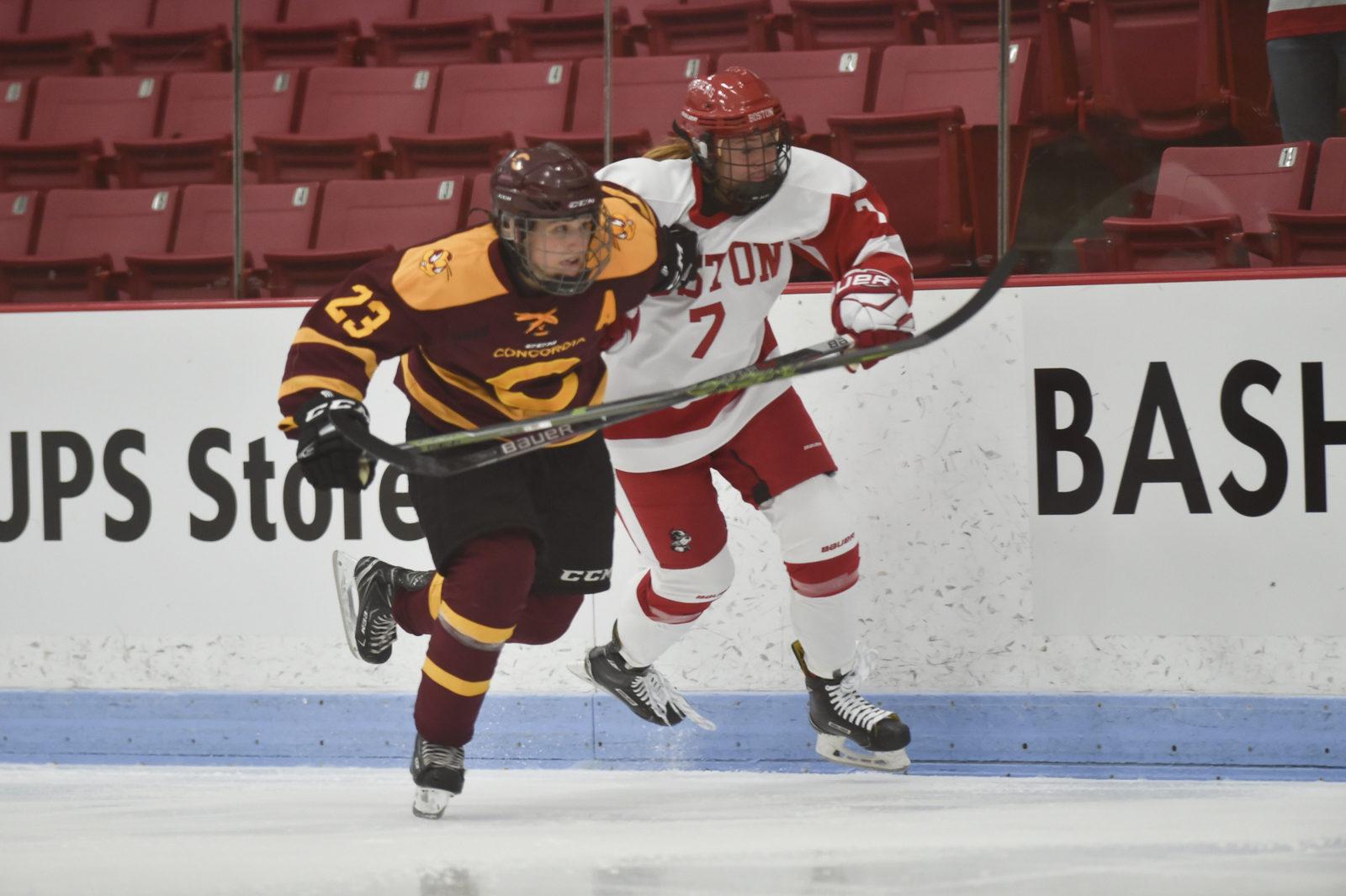 Freshman forward Jesse Compher scored the Terriers' lone goal of the night against Vermont. PHOTO BY MADDIE MALHOTRA/ DAILY FREE PRESS STAFF