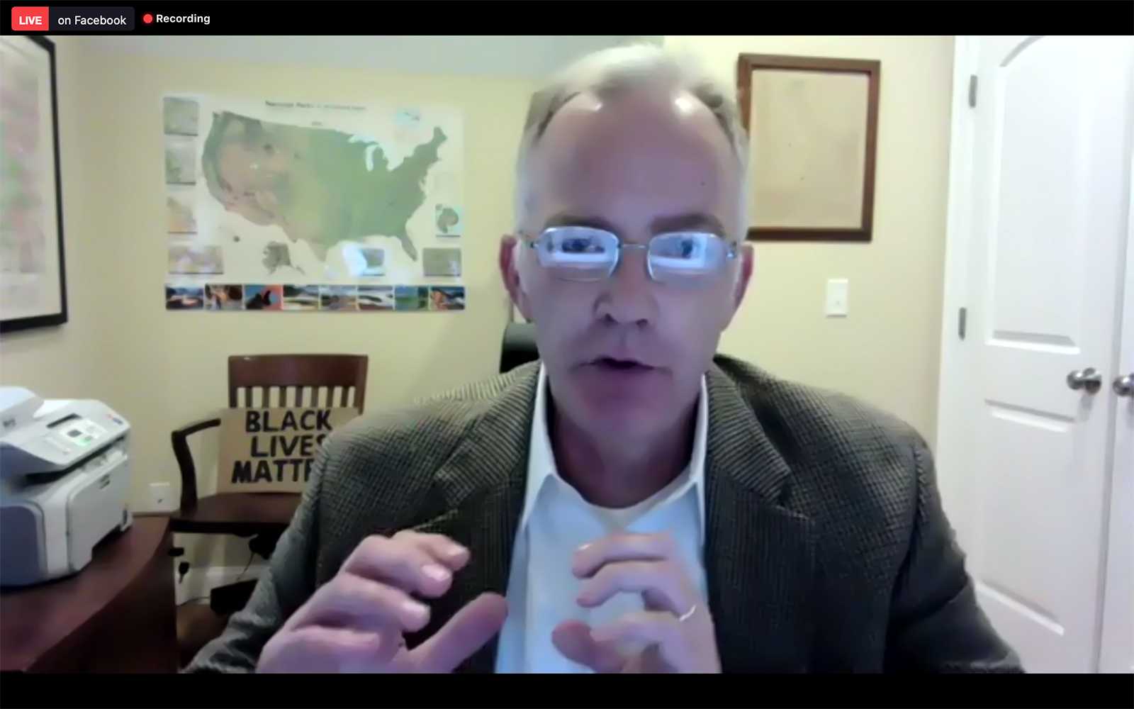 Burt Glass, marketing and communications director at Boston University’s College of Communication, moderated a Virtual Speaker Series panel Wednesday entitled “Political Ads: What Do Candidates Get For $1 Billion?” hosted by COM. HANNAH YOSHINAGA/ DAILY FREE PRESS STAFF
