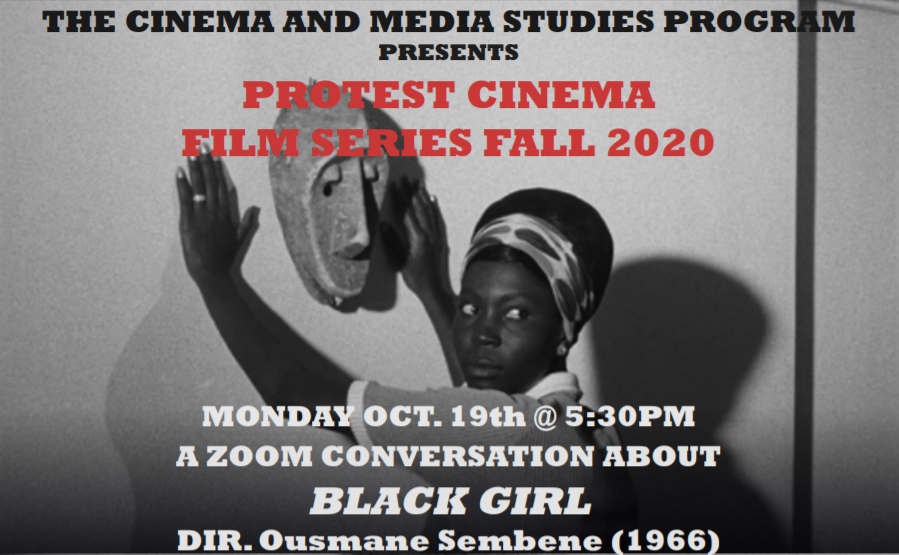 Boston University’s Cinema and Media Studies Program discussed “Black Girl” on Monday in the second installation of its “Protest Cinema” film series. COURTESY OF BOSTON UNIVERSITY CINEMA AND MEDIA STUDIES PROGRAM
