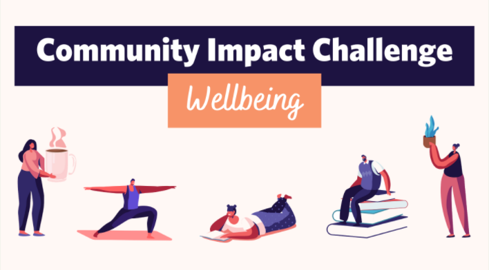 Innovate@BU and the BUild Lab prepare to kick off the Community Impact Challenge, which encourages Boston University students to develop new ideas to promote well-being in their communities. COURTESY OF INNOVATE@BU
