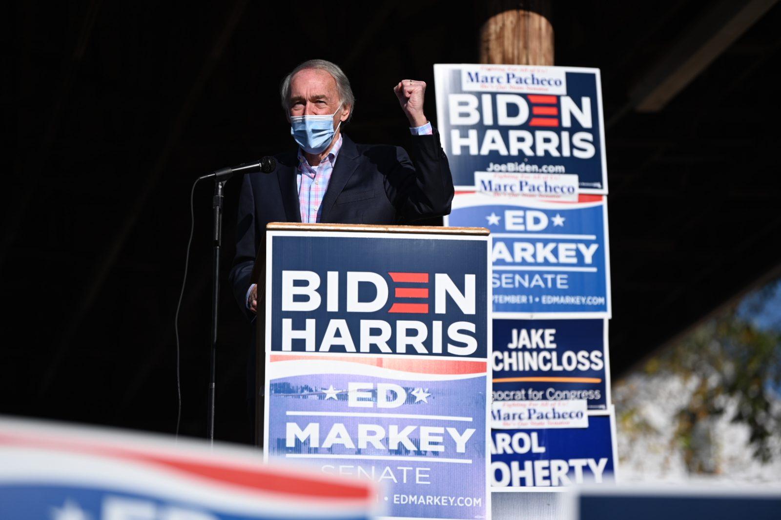 Incumbent Sen. Ed Markey won his senatorial race against Kevin O’Connor on Nov. 3. LAURYN ALLEN | DAILY FREE PRESS STAFF