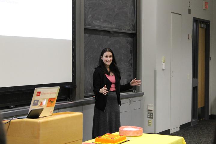 Student Government holds its second meeting of the semester to confirm committee chairs Monday night at the Photonics Center. PHOTO BY RACHEL SHARPLES/ DAILY FREE PRESS STAFF