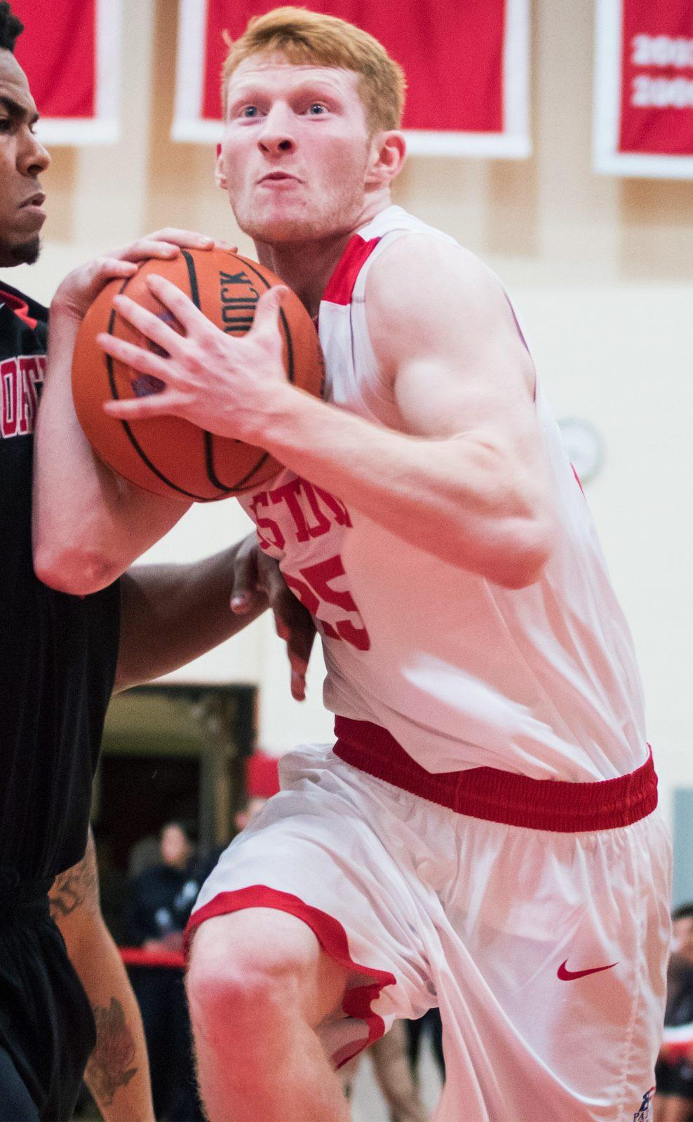 Kyle Foreman led the Terriers in scoring and made big plays down the stretch in the BU win. PHOTO BY JUSTIN HAWK/ DAILY FREE PRESS STAFF