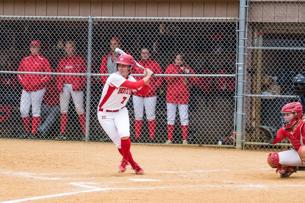 Senior outfielder Emma Wong had six runs in BU's Nor'easter Invitational over the weekend. PHOTO BY JUSTIN HAWK/ DFP FILE PHOTO