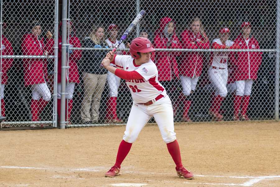 Junior catcher and infielder Alexa Ponce scored the game-winning run in BU's win against No. 1 Oklahoma. PHOTO BY JUSTIN HAWK/ DFP FILE PHOTO