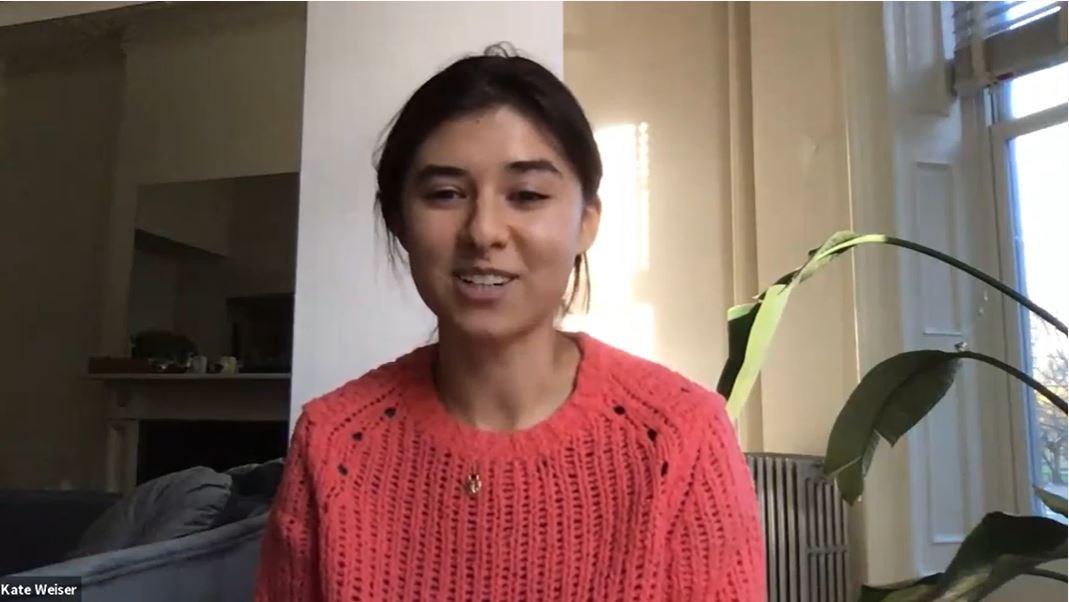Kate Weiser, a 2019 graduate of Boston University’s College of Communication and the current marketing manager for Life Alive Cafes, spoke at a Wednesday event hosted by COM to highlight the role influencers play in company advertising. LAURYN ALLEN/ DAILY FREE PRESS STAFF