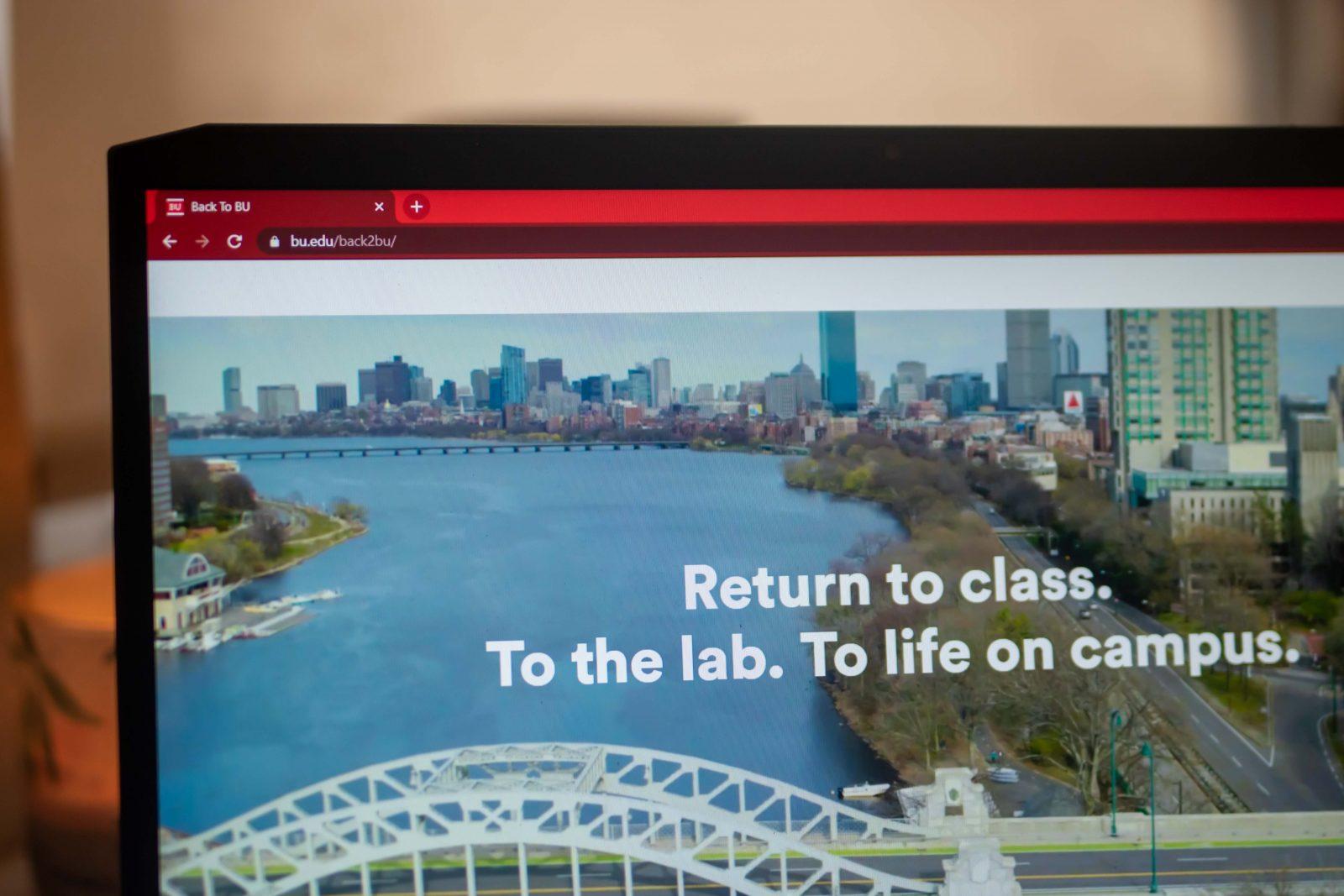 On June 9, Boston University launched its Back2BU webpage to help students learn about the University’s plans to reopen campus in the Fall. ILLUSTRATION BY LAURYN ALLEN/ DAILY FREE PRESS STAFF