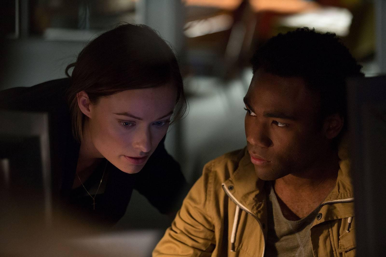 Olivia Wilde (left) and Donald Glover star as Zoe and Niko in "The Lazarus Effect," released Friday. PHOTO FROM BACK TO LIFE PRODUCTIONS, LLC
