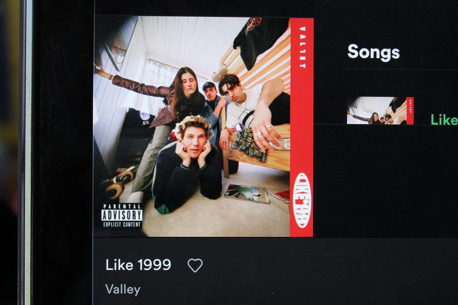 like 1999 by valley on spotify