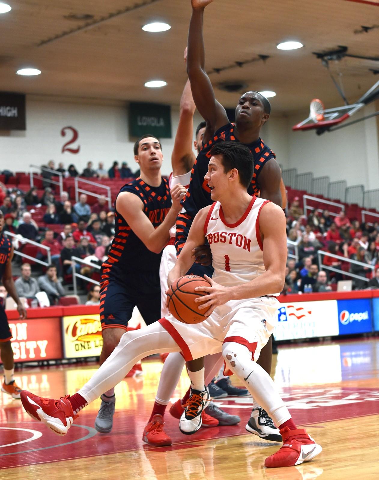 Nick Havener is a basketball enigma of sorts – primed to breakout and star for BU. PHOTO BY MADDIE MALHOTRA/DAILY FREE PRESS STAFF