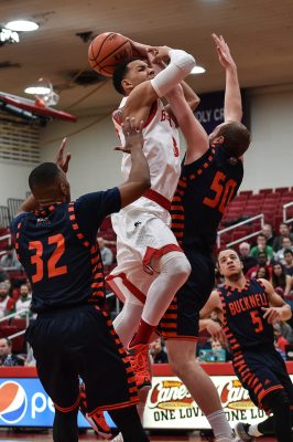 Senior guard Eric Fanning is expected to shoulder much of the load on offense for BU this season. PHOTO BY MADDIE MALHOTRA/ DFP FILE PHOTO 