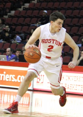 Senior John Papale added five rebounds and six points in the win. PHOTO BY SARAH SILBIGER/DFP FILE PHOTO