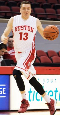 Will Goff came off the bench and scored 12 points for the Terriers. PHOTO BY JUSTIN HAWK/ DAILY FREE PRESS STAFF