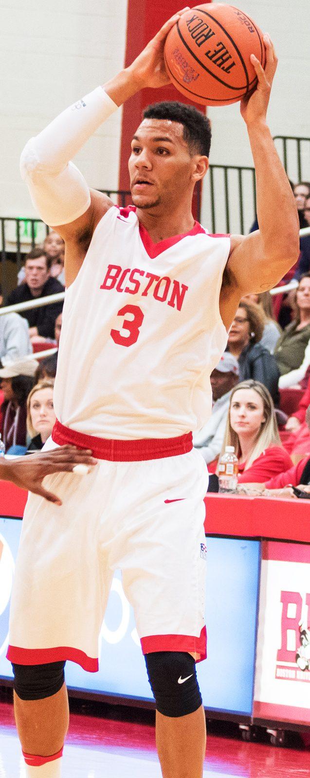 Eric Fanning led all BU players with 23 points on Saturday. PHOTO BY JUSTIN HAWK/ DAILY FREE PRESS STAFF