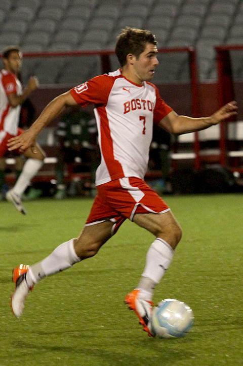 Senior T.J. Butzke recorded a shot on goal against Princeton. PHOTO BY BRIGID KING/ DFP FILE PHOTO