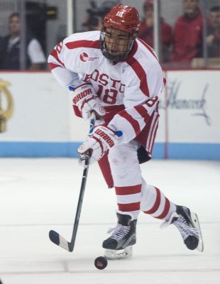Sophomore Jordan Greenway is playing at a high level this season for BU. PHOTO BY MADDIE MALHOTRA/ DAILY FREE PRESS STAFF 