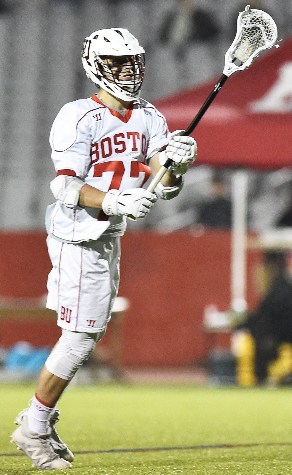 Sophomore midfielder John MacLean scored the Terriers' game-winner in overtime against Providence. PHOTO BY MADDIE MALHOTRA/ DAILY FREE PRESS STAFF
